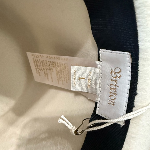 Brixton Cream Joanna Fedora Felt Wide-Brim Hat - Picture 4 of 5